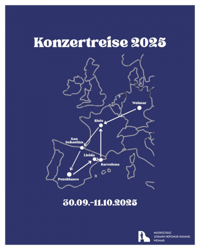 Konzertreise JSO 2025 Reiseablauf (Musikschule Joh. Nepomuk Hummel Weimar)