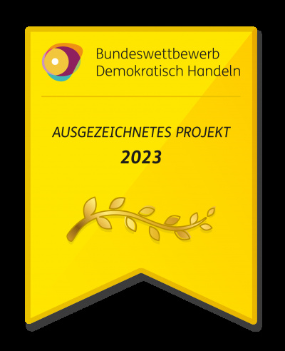 Banner Auszeichnung Bundeswettbewerb Demokratisch Handeln_2
